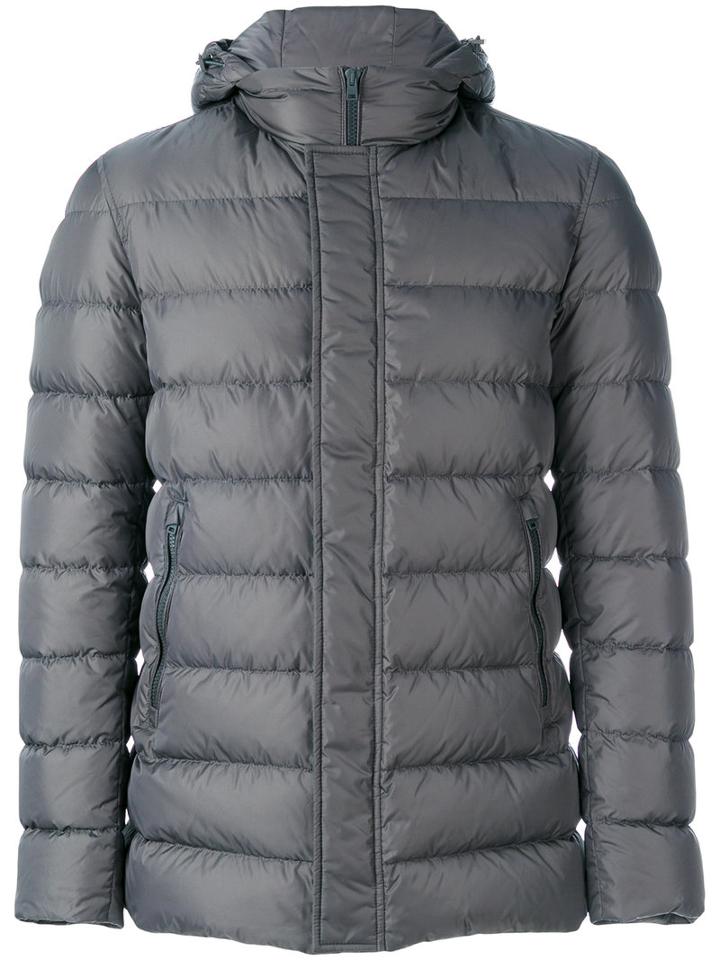 Herno - Padded Jacket - Men - Feather Down/polyamide/feather - 48, Grey, Feather Down/polyamide/feather
