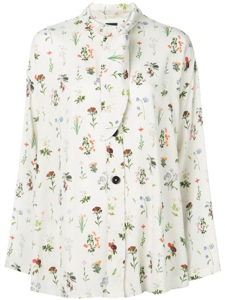 Fay Floral Print Blouse - White