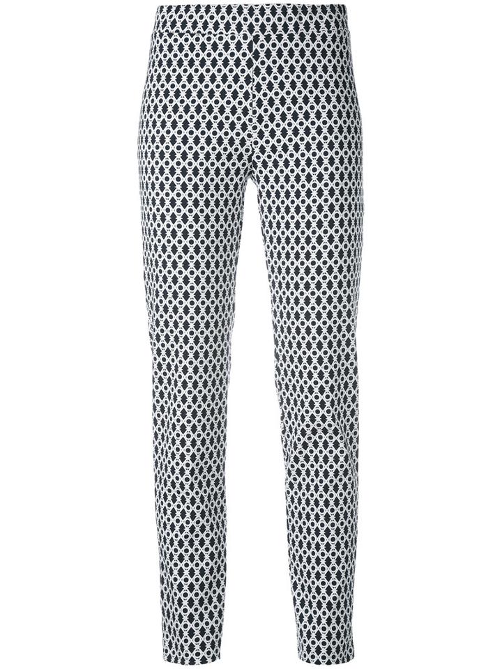 D.exterior Printed Leggings, Women's, Size: Large, Red, Cotton/elastodiene/polyimide