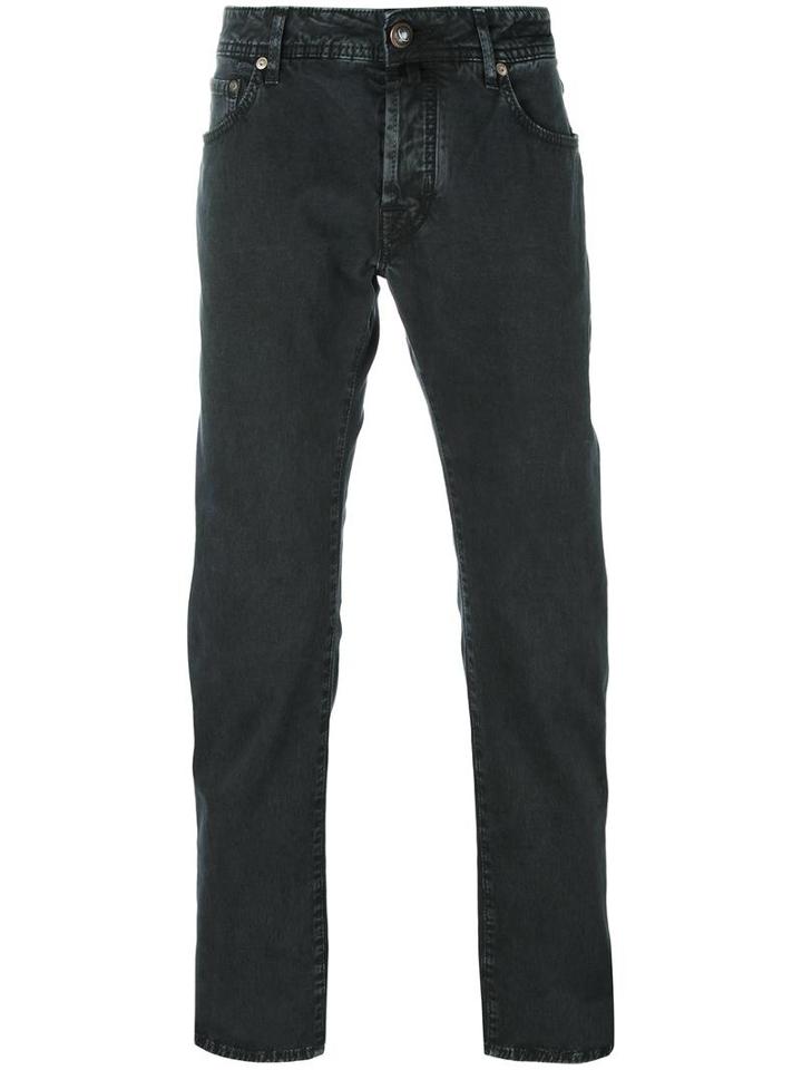 Jacob Cohen Classic Straight Jeans, Men's, Size: 38, Black, Cotton/spandex/elastane