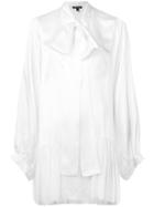 Ann Demeulemeester Pussy-bow Detail Dress - White