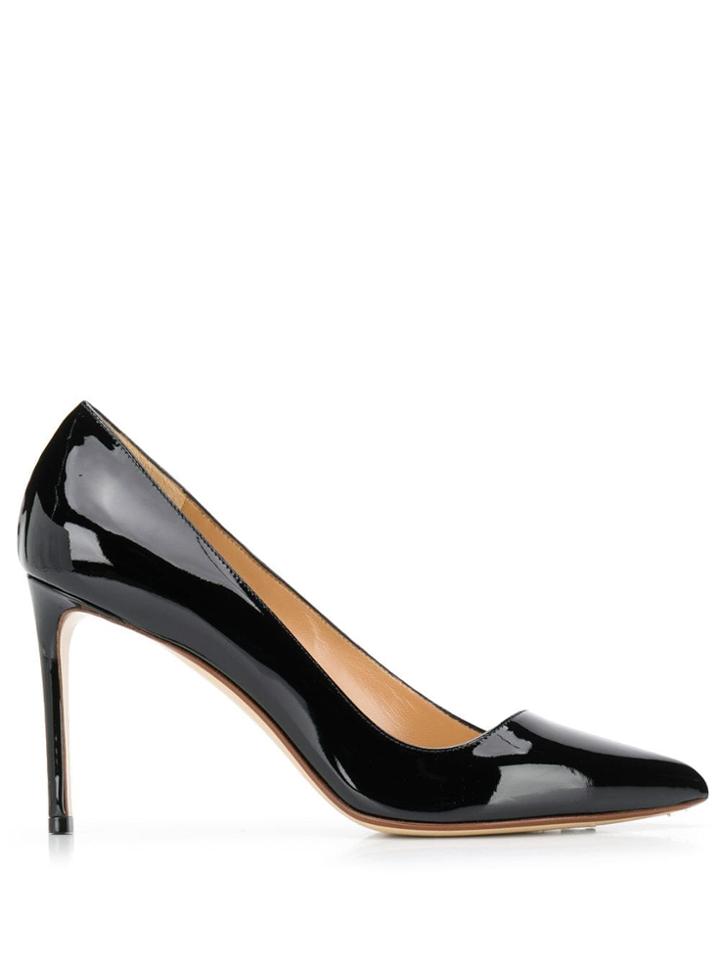 Francesco Russo Asymmetrical Pumps - Black
