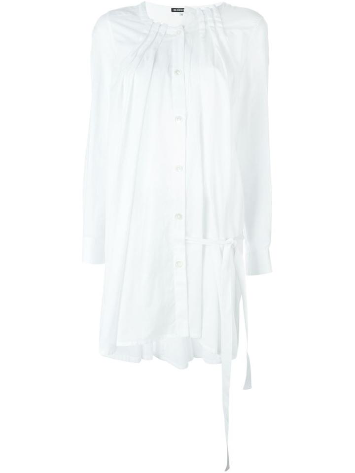 Ann Demeulemeester Long Pleated Shirt