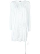 Ann Demeulemeester Long Pleated Shirt