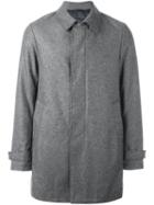 Herno Padded Overcoat, Men's, Size: 50, Grey, Polyamide/wool