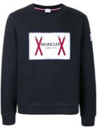 Moncler Gamme Bleu Logo Print Sweatshirt - Blue