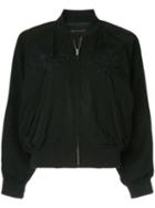 Comme Des Garçons Pre-owned Zipped Fitted Bomber Jacket - Black