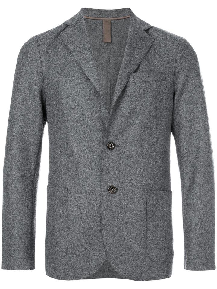 Eleventy - Classic Blazer Jacket - Men - Wool/polyamide/acetate/polybutylene Terephthalate (pbt) - 48, Grey, Wool/polyamide/acetate/polybutylene Terephthalate (pbt)