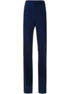 Mugler Tailored Trousers, Women's, Size: 40, Blue, Spandex/elastane/acetate/viscose