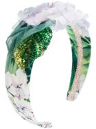 Dolce & Gabbana Kids - Floral Applique Head Band - Kids - Cotton - One Size