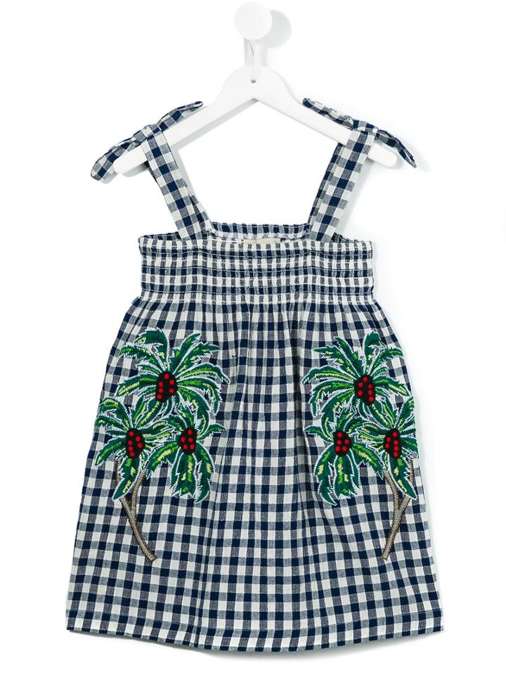 Stella Mccartney Kids Checked Dress, Girl's, Size: 10 Yrs, Blue