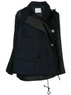 Sacai Layered Hooded Jacket - Blue