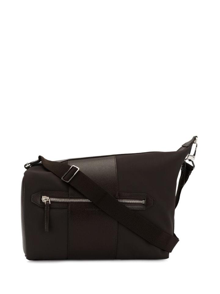 Cerruti 1881 Contrast Panel Shoulder Bag - Brown