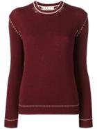 Marni Knitted Sweatshirt - Red
