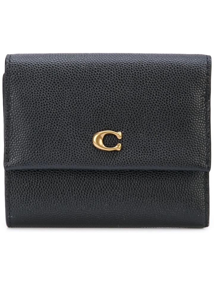 Coach Small Foldover Wallet - Black