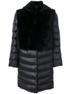 Liska Padded Hooded Coat - Black