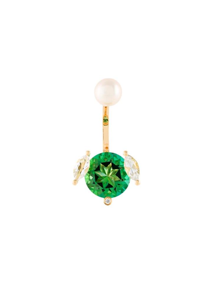 Delfina Delettrez 'magic Puppy' Diamond Earring - Metallic