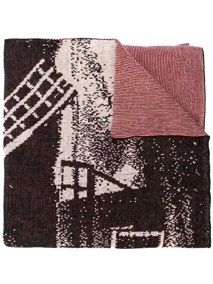 Bernhard Willhelm Windmill Scarf - Red