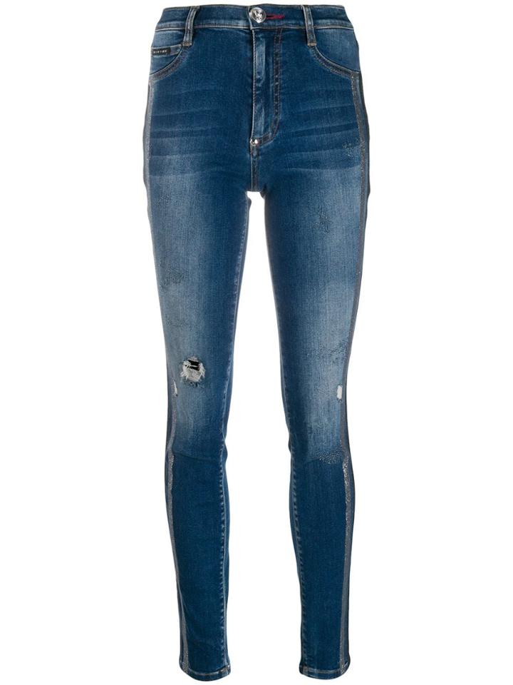 Philipp Plein Statement Jeggings - Blue