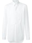 Maison Margiela Bib Detail Shirt, Men's, Size: 46, White, Cotton