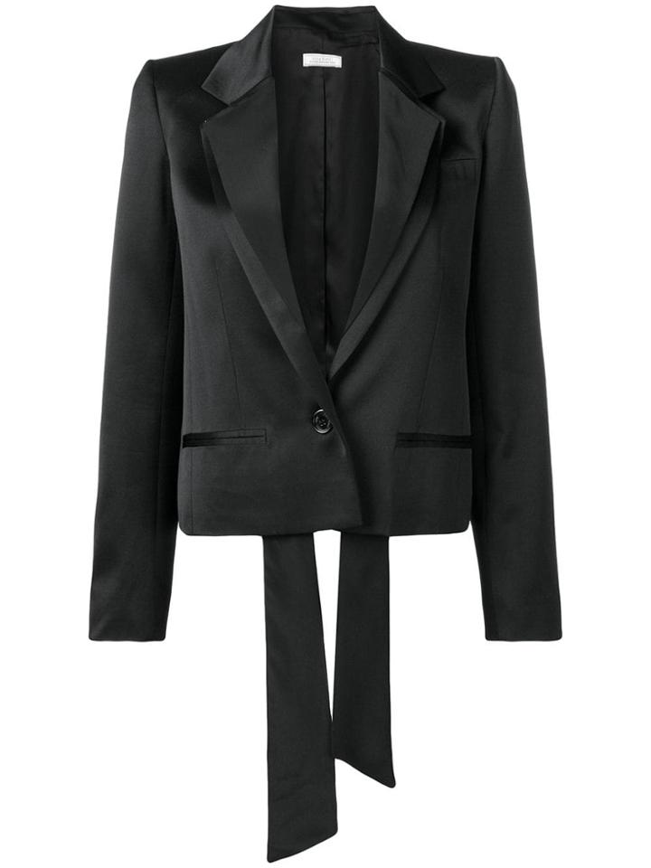 Nina Ricci Satin Blazer - Black