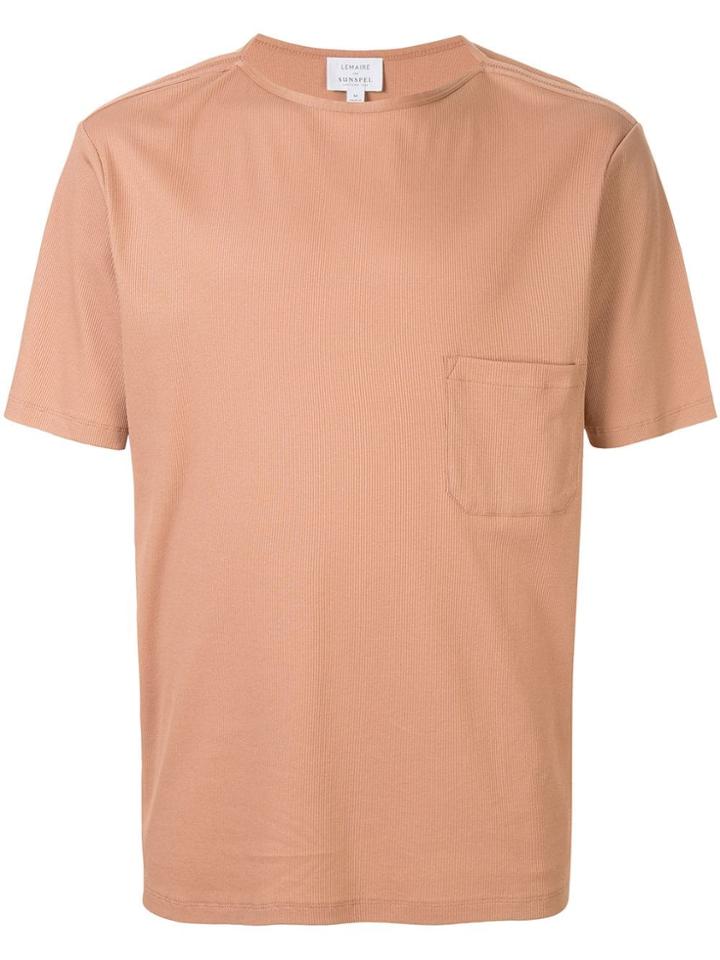 Sunspel Ribbed T-shirt - Orange