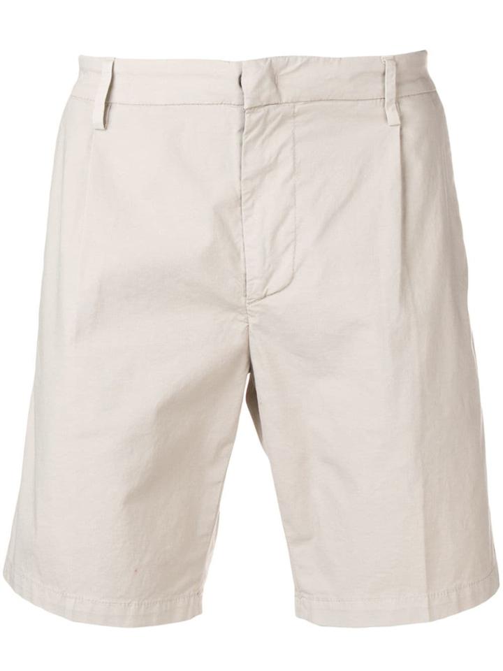 Dondup Pleated Deck Shorts - Neutrals