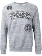 Anrealage 'noise Wappen' Sweatshirt, Men's, Size: 46, Grey, Cotton