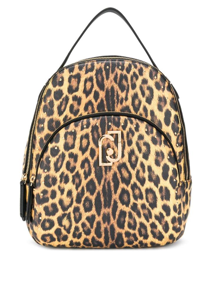 Liu Jo Leopard Print Backpack - Yellow