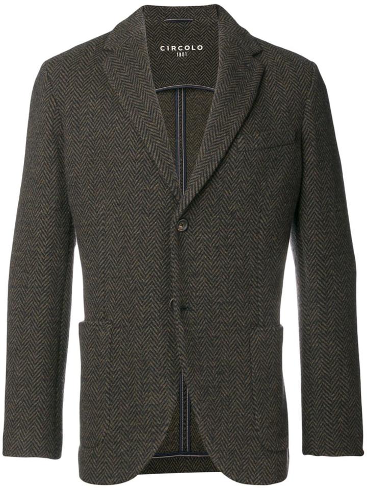 Circolo 1901 Classic Fitted Blazer - Brown