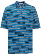 Gmbh Striped Polo Shirt - Blue