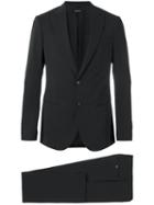 Giorgio Armani Two Piece Suit, Men's, Size: 46, Black, Virgin Wool/cupro