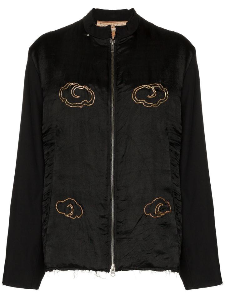 By Walid Walid Jkt Emb Back - Black