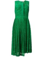 No21 Asymmetric Lace Dress, Women's, Size: 40, Green, Cotton/polyimide