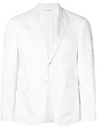 Thom Browne Cotton Twill Grosgrain-tipped Classic Sport Coat - White