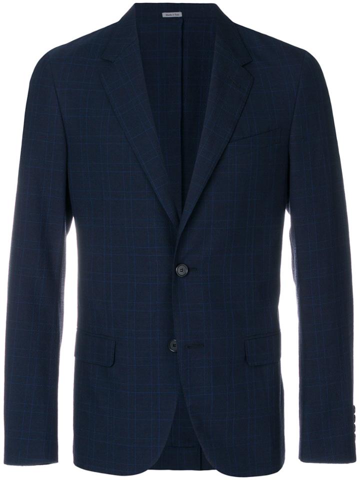 Lanvin Grid Print Blazer - Blue