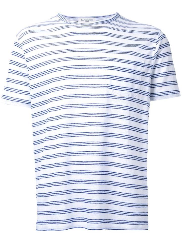 Ymc 'pugsley' T-shirt, Men's, Size: Medium, White, Linen/flax
