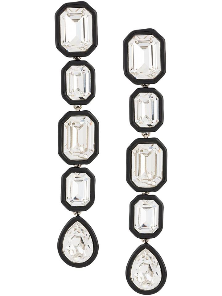 Racil Carmen Crystal Earrings - Black