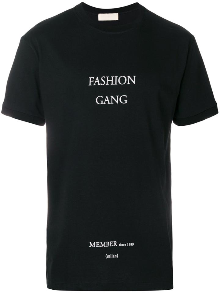Ih Nom Uh Nit Slogan-print T-shirt - Black