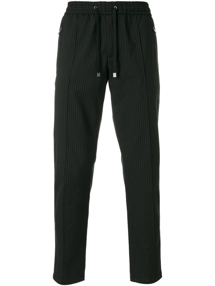 Dolce & Gabbana Drawstring Track Pants - Black