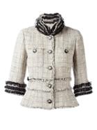 Chanel Vintage Fringed Tweed Jacket