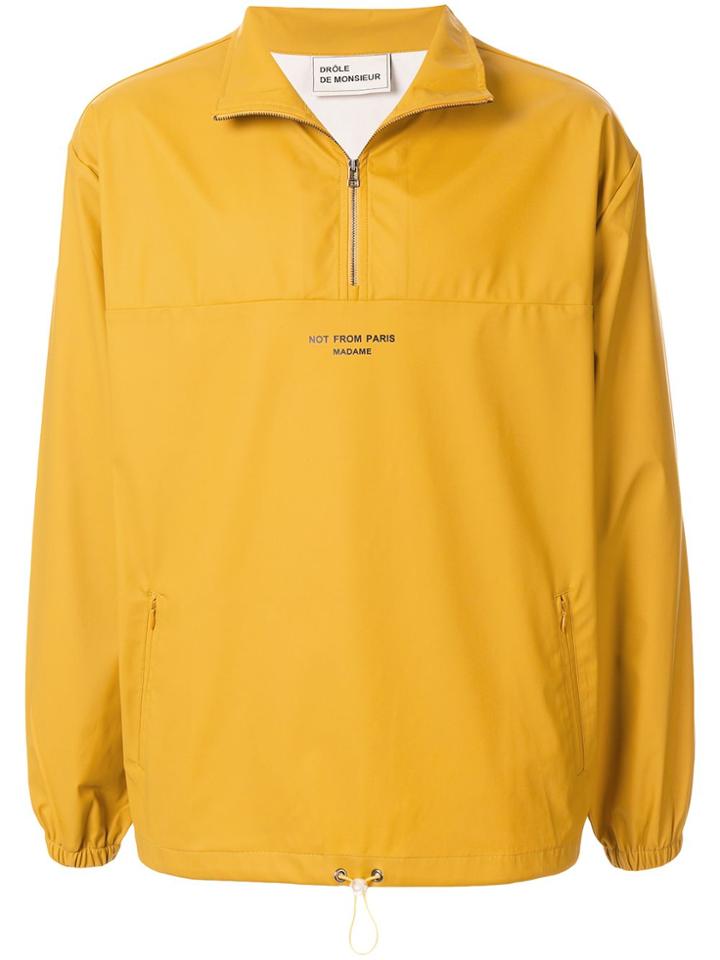 Drôle De Monsieur Nfpm Waterproof Anorak Jacket - Yellow