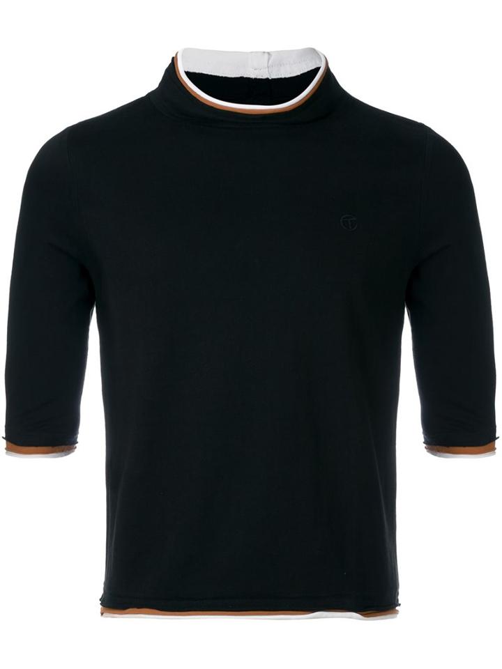 Telfar Mock-neck Top, Men's, Size: Large, Black, Cotton