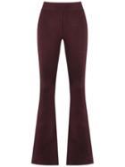 Cecilia Prado Knit Flare Trousers - Red