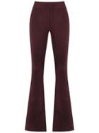 Cecilia Prado Knit Flare Trousers - Red