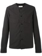 Lemaire Collarless Shirt - Black