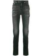 Neil Barrett Faded Slim-fit Jeans - Black