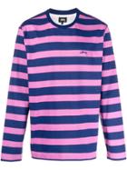 Stussy Stripe Print T-shirt - Blue