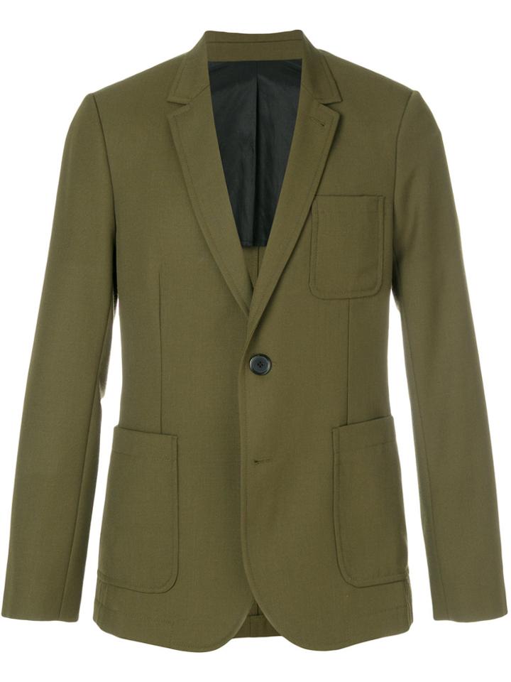 Ami Alexandre Mattiussi Half-lined Two Buttons Jacket - Green