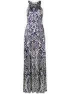 Mary Katrantzou - 'poker' Halterneck Dress - Women - Spandex/elastane/viscose - M, Blue, Spandex/elastane/viscose